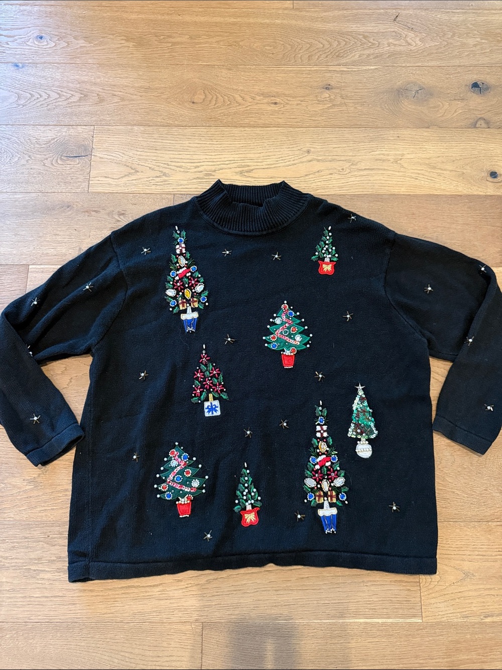 Vintage Victoria Jones Beaded Christmas Sweater 2X